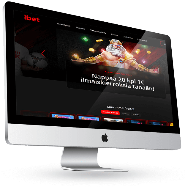 iBET Kasino kuvakaappaus